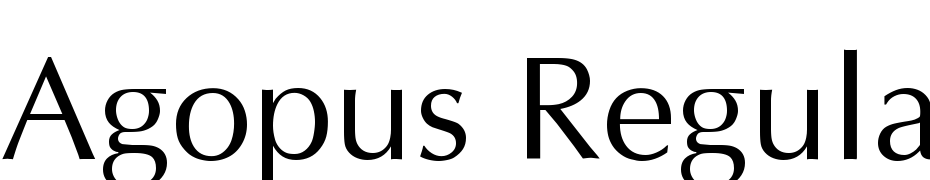 AGOpus High Resolution Roman Font Download Free